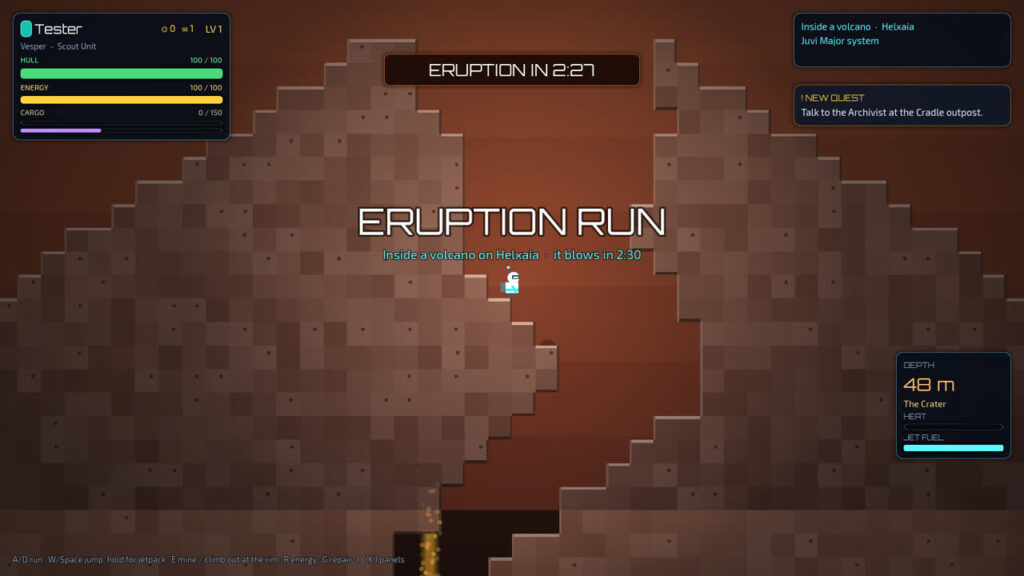 Star Circuit: an eruption run inside a volcano