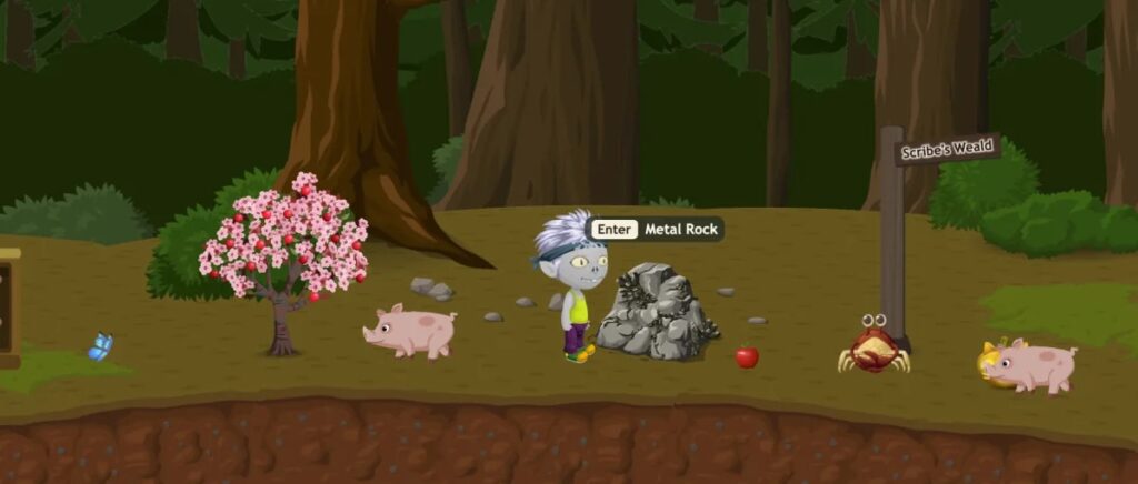 A Glitch at a metal rock on Hechey Track